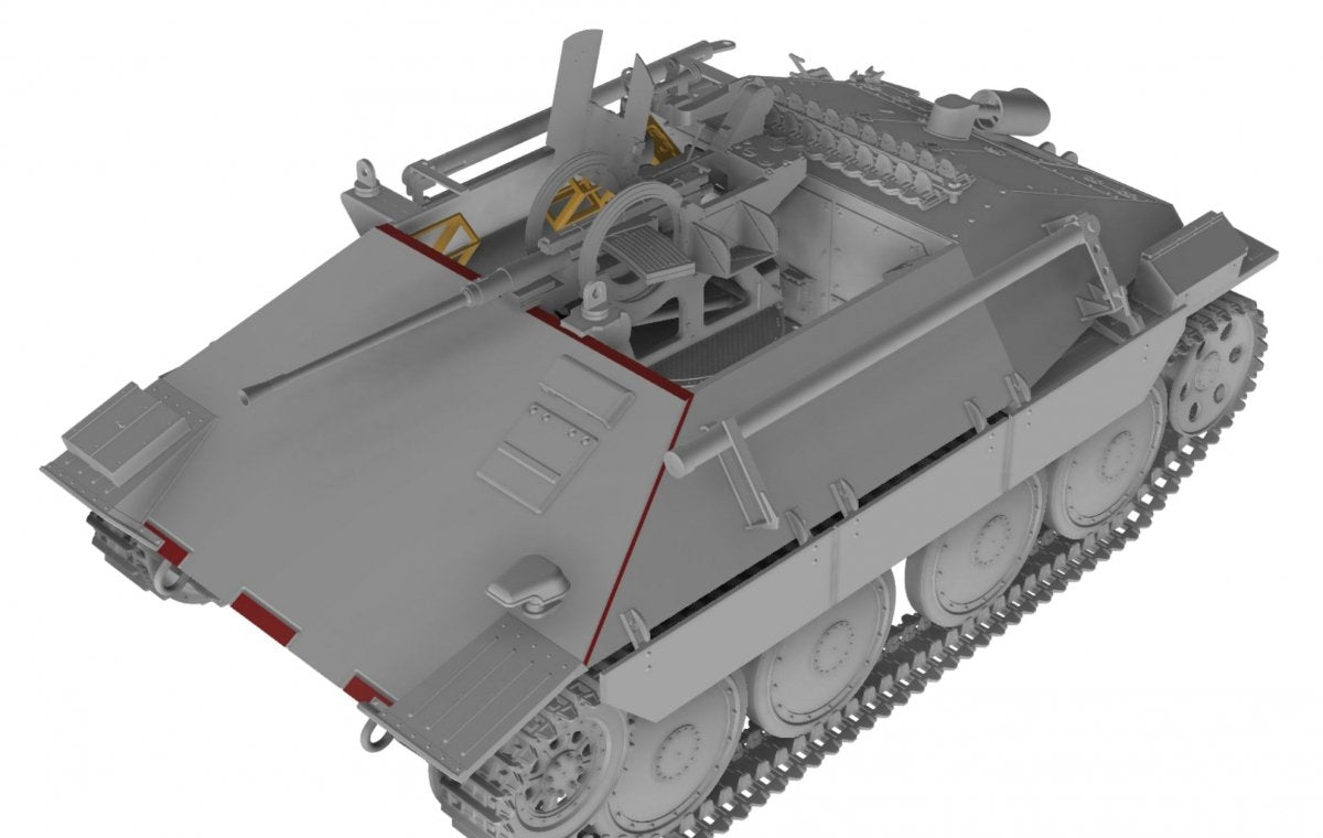 Thunder Model 35106 Bergepanzer Hetzer with 2cm Flak Early production 1/35 – immagine 3