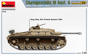 Mini Art 35338 Sturmgeschutz III Ausf. G APRIL 1943 ALKETT PROD. INTERIOR KIT 1/35 – image 3