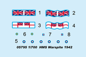 Trumpeter 05795 HMS Warspite 1942 1/700 – image 4