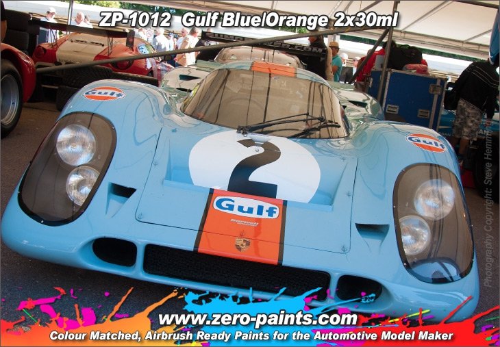 Zero Paints ZP-1012 Gulf Blue and Orange Paints 2x30ml – zdjęcie 2
