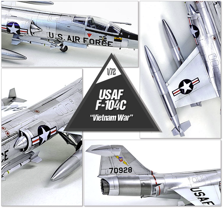 Academy 12576 USAF F-104C Vietnam War 1/72 – zdjęcie 6