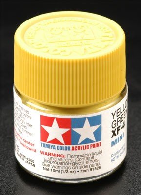 Tamiya XF4 Yellow Green (81704) Acrylic paint 10ml – zdjęcie 2