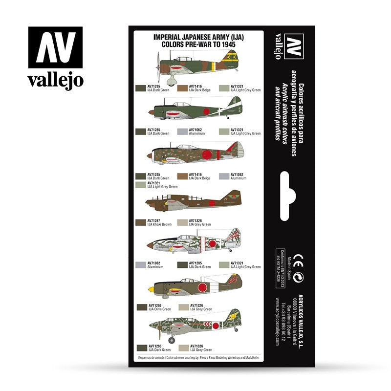 Vallejo 71152 IMPERIAL JAPANESE ARMY (IJA) COLORS PRE-WAR TO 1945 8 pcs – zdjęcie 2