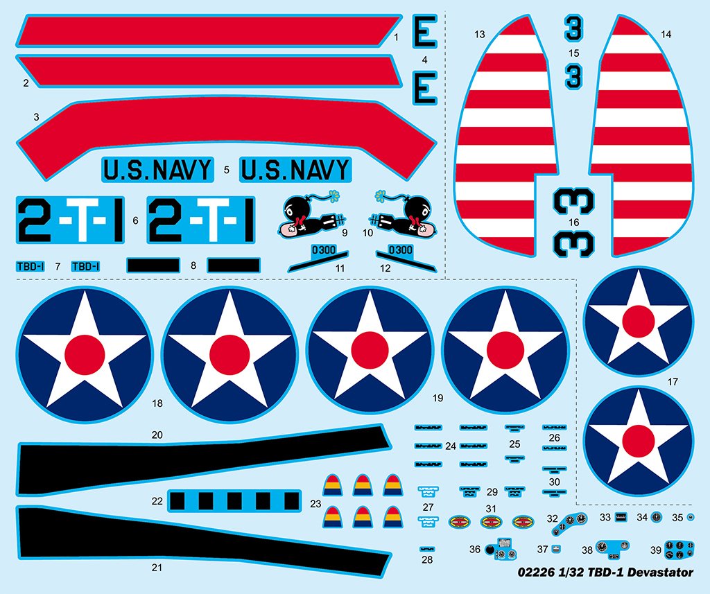 Trumpeter 02226 Douglas TBD-1 Devastator 1/32 – zdjęcie 3