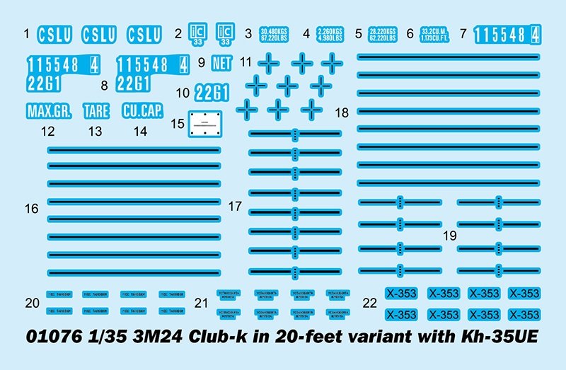 Trumpeter 01076 3M54 Club-k in 20-feet variant with Kh-35UE 1/35 – zdjęcie 4