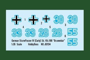 Hobby Boss 80134 German SturmPanzer IV early Sd. Kfz.166 Brummbar – zdjęcie 3