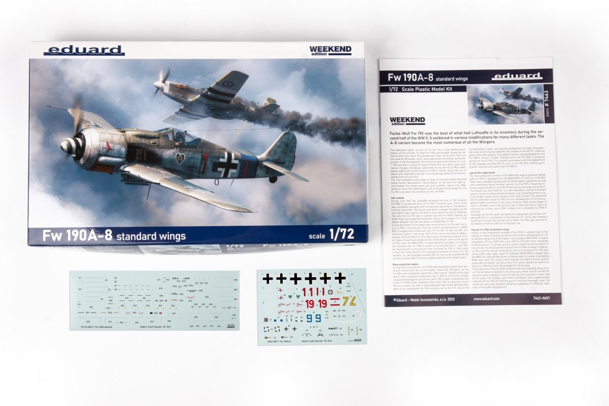 Eduard 7463 Fw 190A-8 standard wings 1/72 – zdjęcie 3