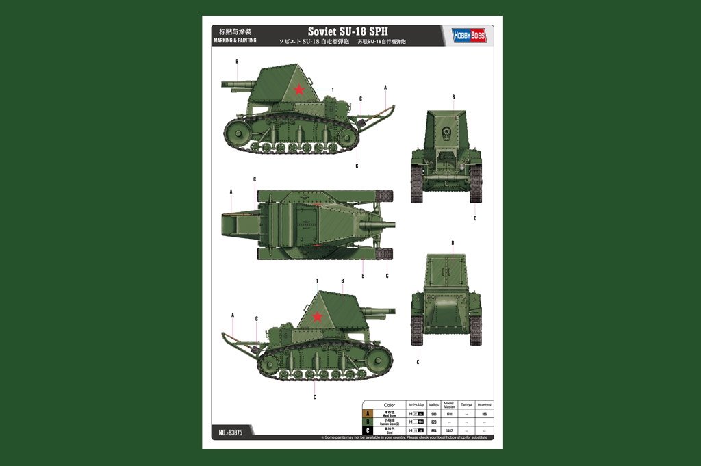 Hobby Boss 83875 Soviet SU-18 SPH 1/35 – zdjęcie 3