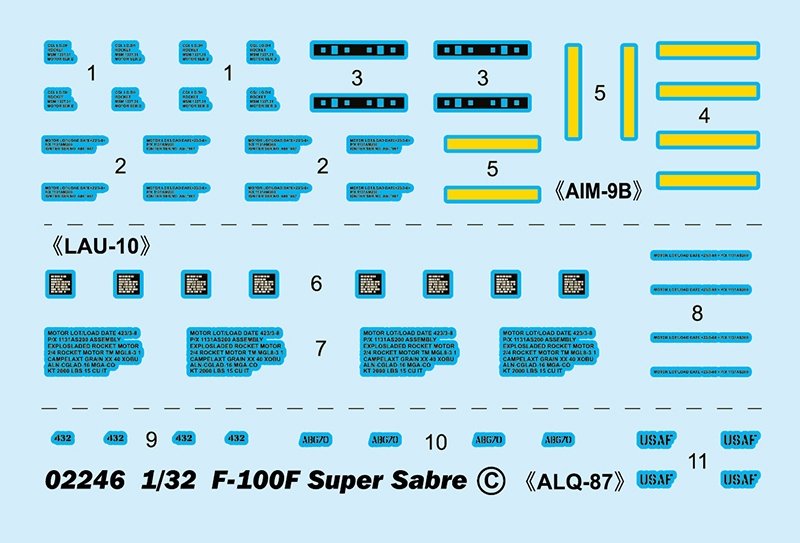 Trumpeter 02246 F-100F Super Sabre 1/32 – zdjęcie 19