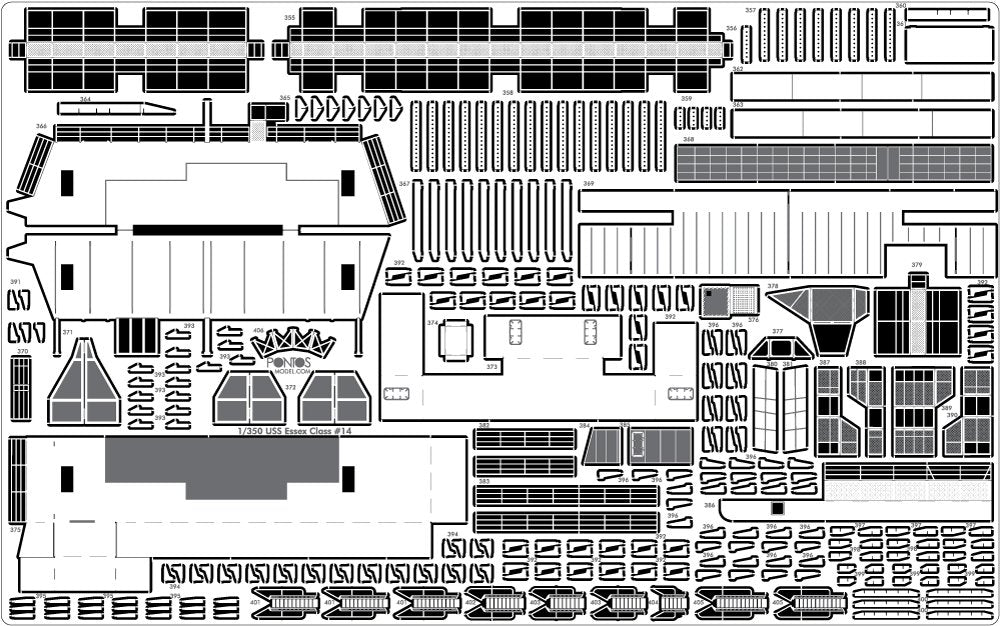 Pontos 35005F1 USS CV-14 Toconderoga 1944 Detail Up Set 1/350 – image 18