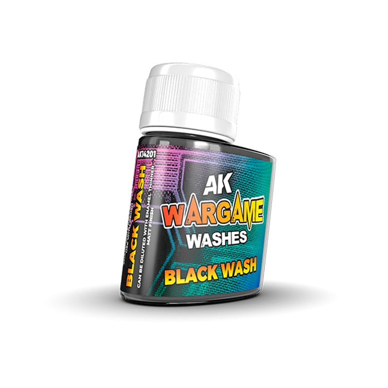 AK Interactive AK14201 BLACK WASH – WARGAME SERIES 35ml