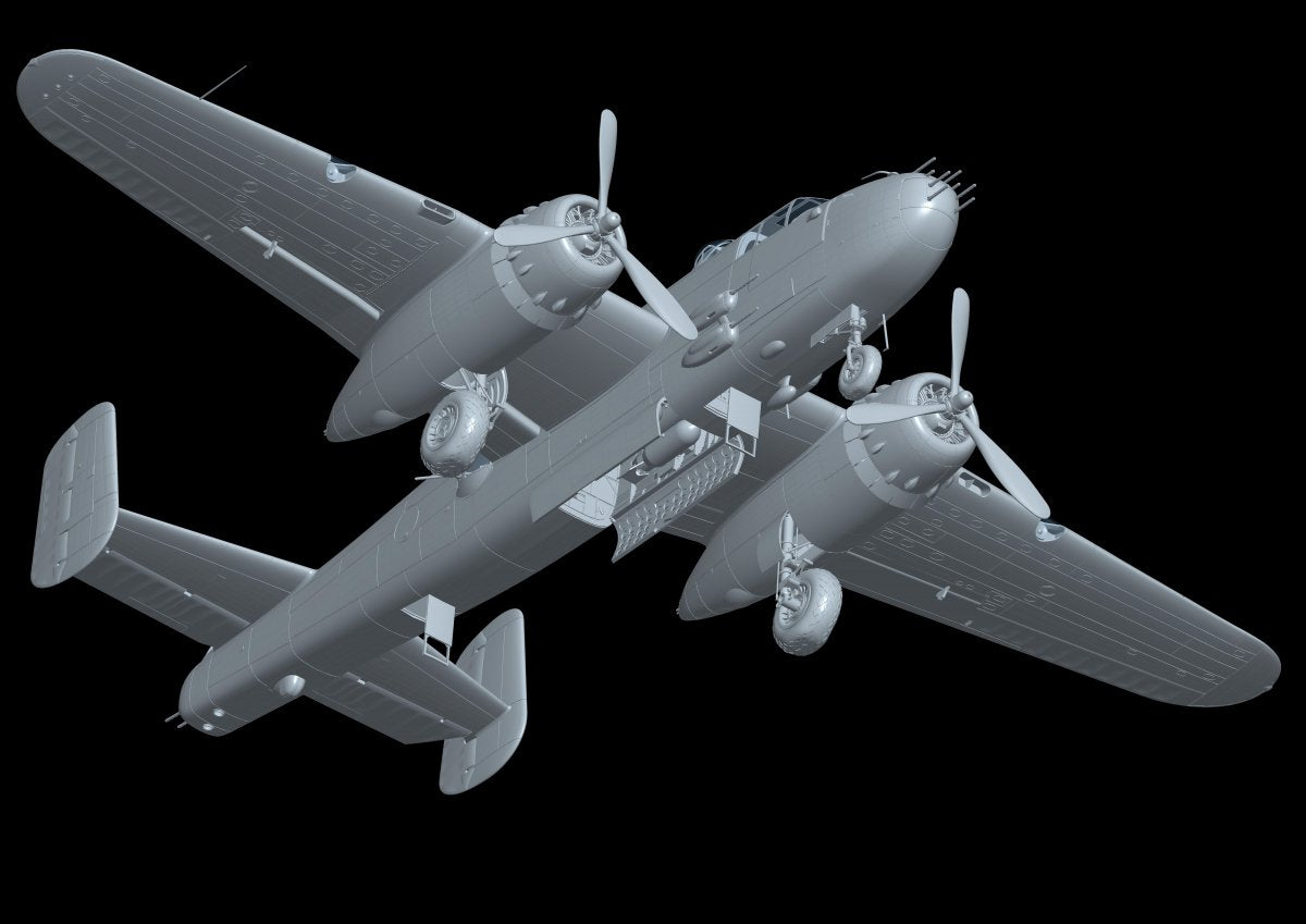 HK Models 01E036 B-25J Mitchell Strafing Babes 1/32 – zdjęcie 5