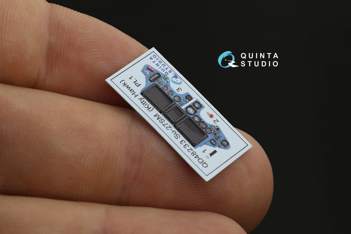 Quinta Studio QD48233 Su-27SM 3D-Printed &amp;amp; coloured Interior on decal paper (KittyHawk) 1/48 – zdjęcie 5