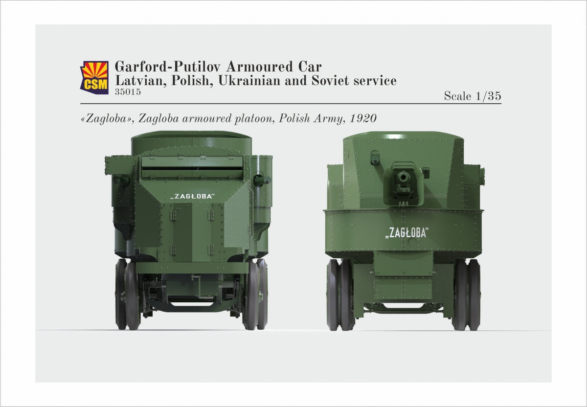 Copper State Models 35015 Garford-Putilov Armoured Car, Latvian, Polish, Ukrainian, Soviet Service 1/35 – zdjęcie 7