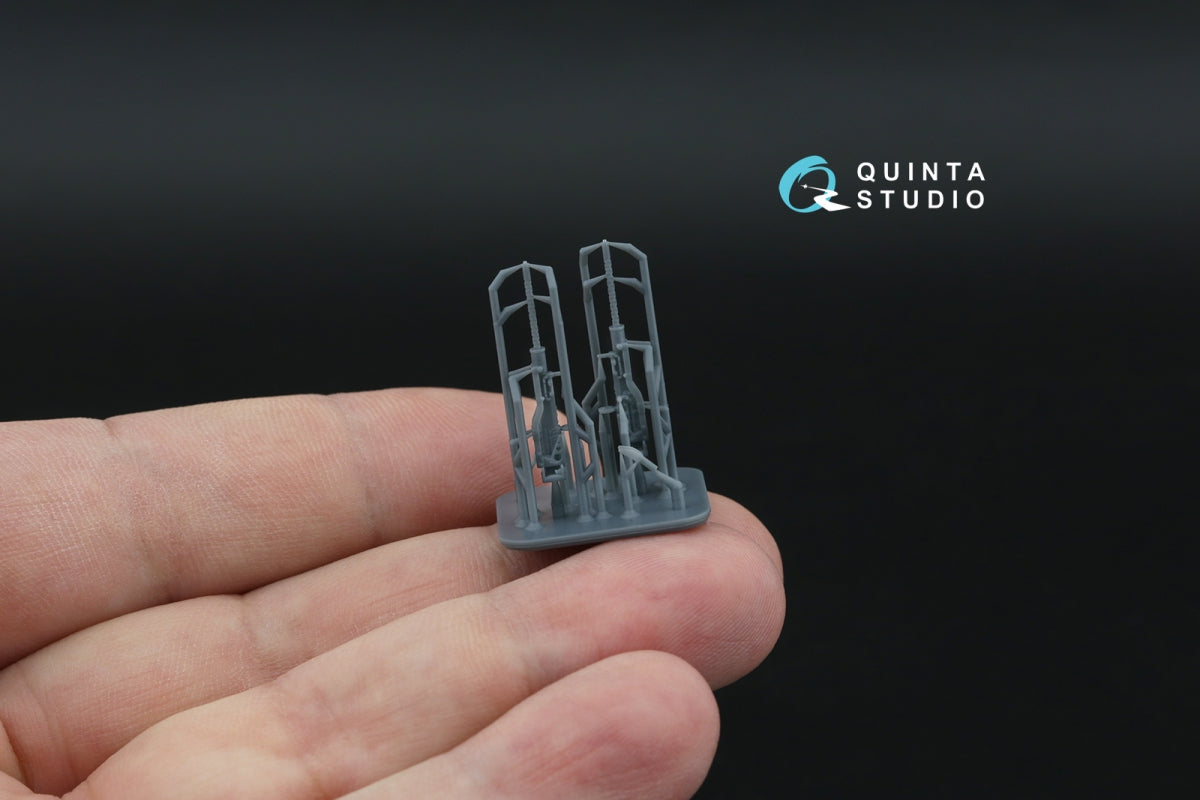 Quinta Studio QT72052 Browning .50 AN_M2 (flexible) Machine Gun, 2 pcs (for all kits) 1/72