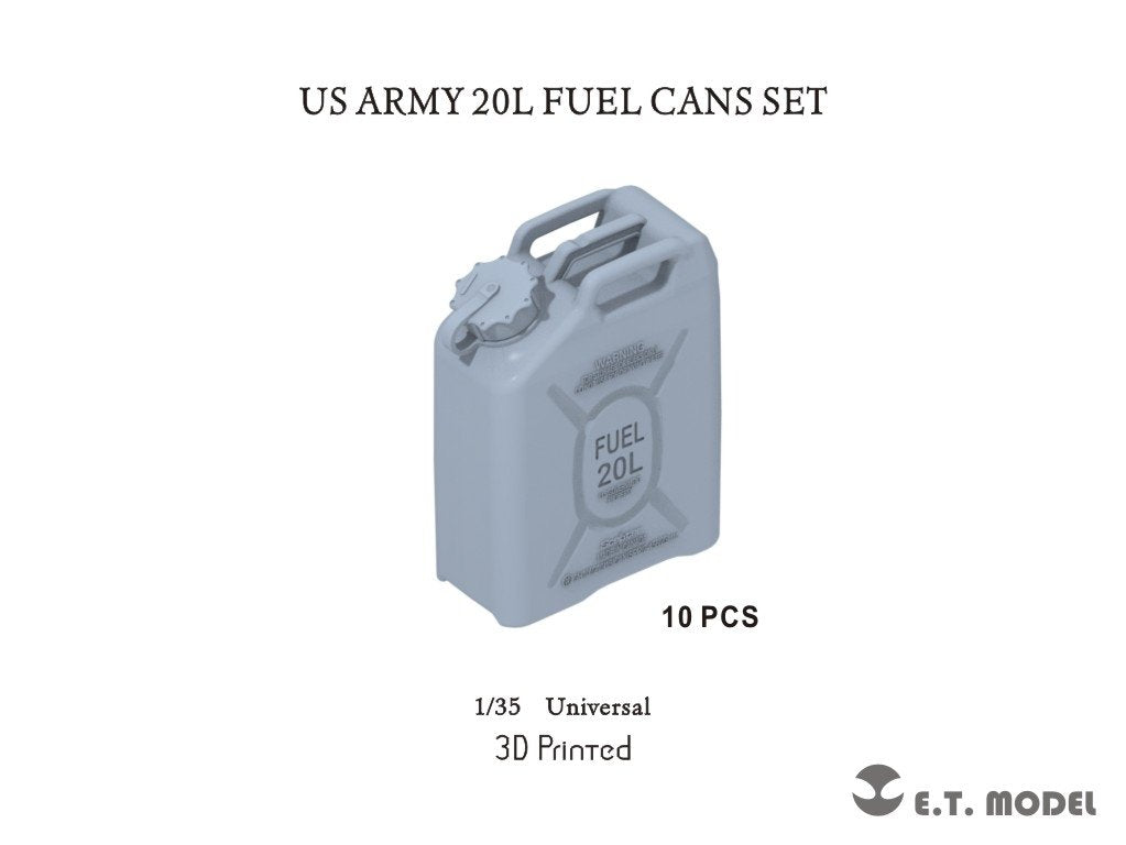 ET Model P35-240 US ARMY 20L FUEL CANS SET (3D Printed) 1/35