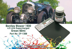 Zero Paints ZP-1308 Bentley Blower 4.5 Litre 1930 Green Paint 60ml
