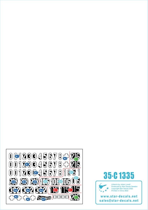 Star Decals 35-C1335 Tiger I. sPzAbt 502 # 3. Early/Mid production Tigers 1944-45. 1/35 – image 3
