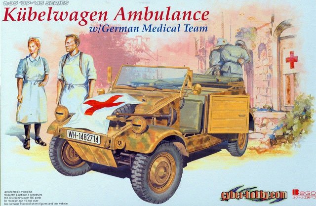 Dragon 6336 Kubelwagen Ambulance w/German Medical Team