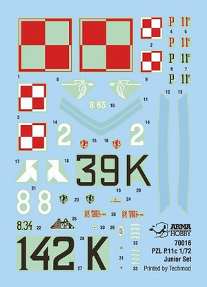 Arma Hobby 70016 PZL P.11c Junior Set 1/72 – image 3