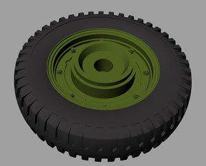 Panzer Art RE35-528 Willys MB “Jeep” road wheels (Firestone) 1/35 – zdjęcie 2