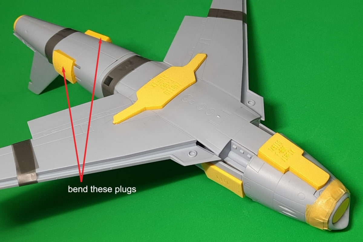 Omask 748110 F-86F Sabre wheel bay plugs (for Airfix) 1/48 – zdjęcie 2