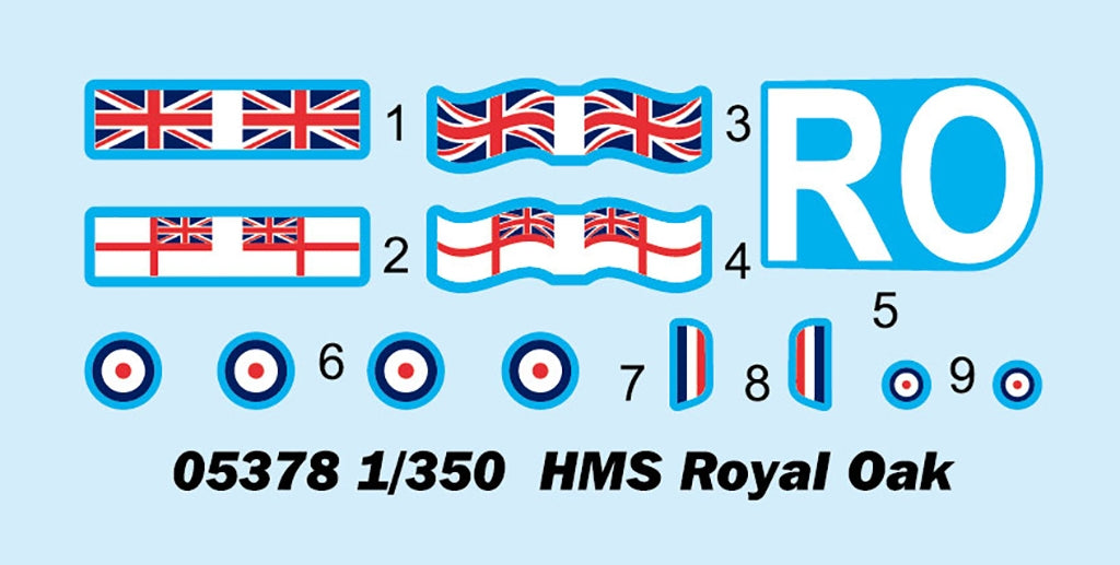 Trumpeter 05378 HMS Royal Oak 1/350