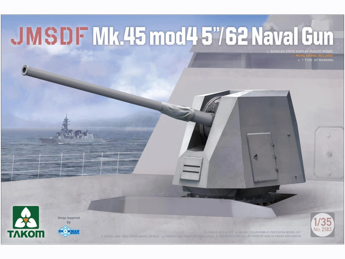 Takom 2183 JMSDF Mk.45 Mod 4 5"/62 Naval Gun 1/35
