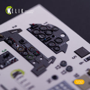 KELIK K32020 BF-109 E - Interior 3D Decal with 3D printed parts for Trumpeter kit 1/32 – zdjęcie 9