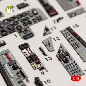 KELIK K48040 MIG-29A (9-12) FULCRUM INTERIOR 3D DECALS FOR GWH KIT 1/48 – immagine 5