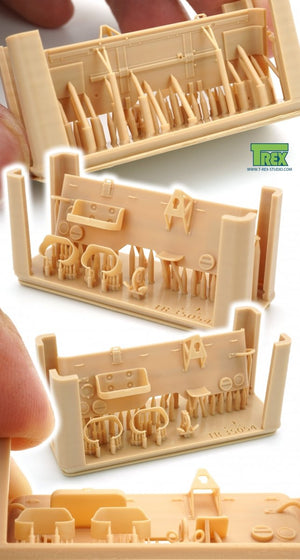 T-Rex Studio TR35054 Willys MB Rear Panel w/Tow Hook Set for TAKOM 1/35 – immagine 3