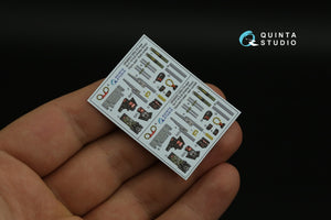 Quinta Studio QD48395 F-14A 3D-Printed &amp;amp; coloured Interior on decal paper (Hobby Boss) 1/48 – zdjęcie 7