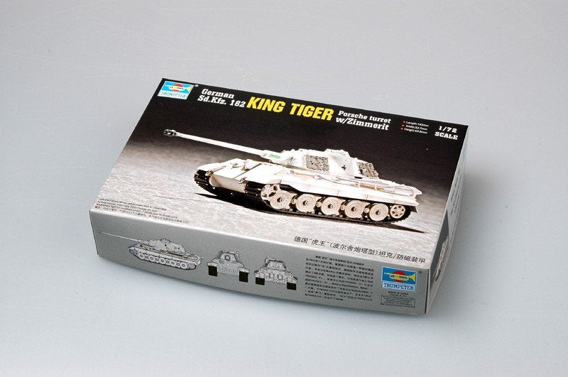 Trumpeter 07292 King Tiger Porsche Turret w/Zimmerit 1/72 – zdjęcie 3