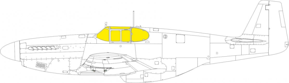 Eduard 644278 P-51B/ C framed canopy LooKplus EDUARD 1/48 – zdjęcie 7