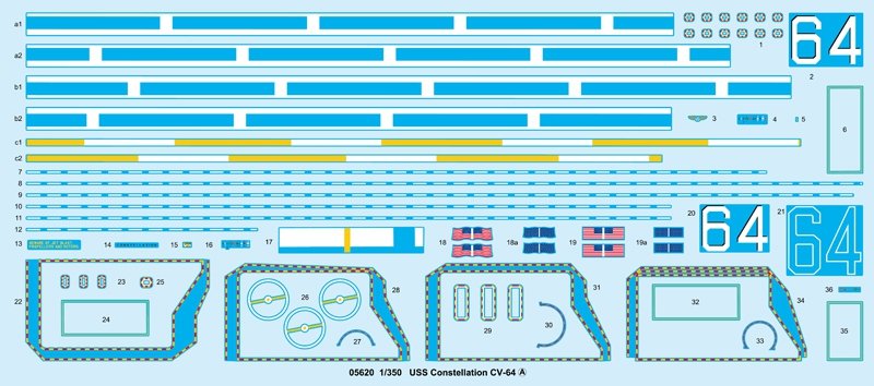 Trumpeter 05620 USS Constellation CV-64 1/350 – zdjęcie 4