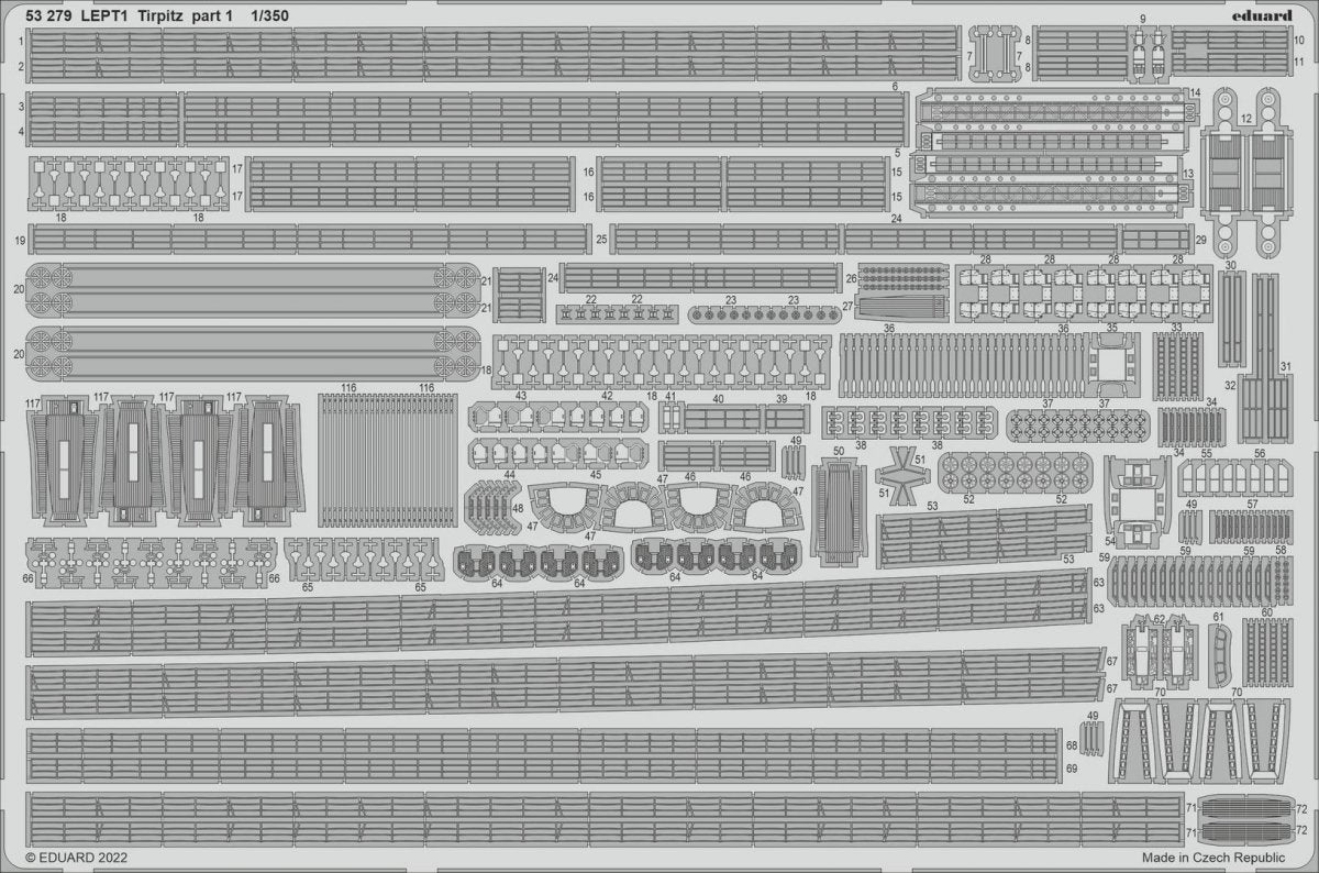 Eduard 53279 Tirpitz part 1 TRUMPETER 1/350 – Bild 2