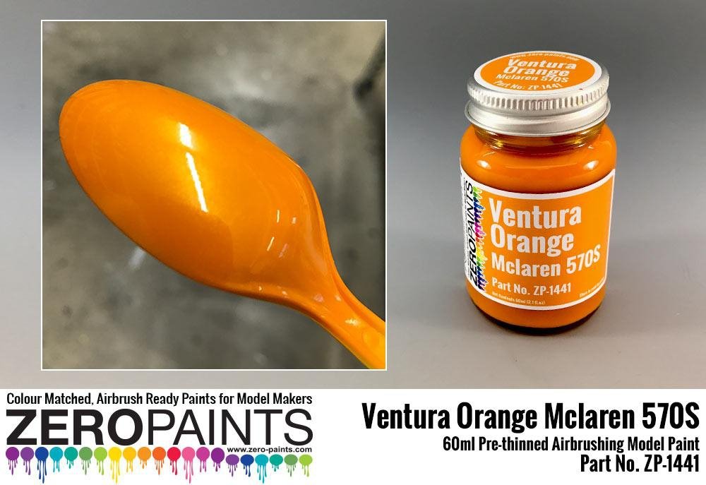 Zero Paints ZP-1441 Mclaren 570S Ventura Orange (Pearl) Paint 60ml