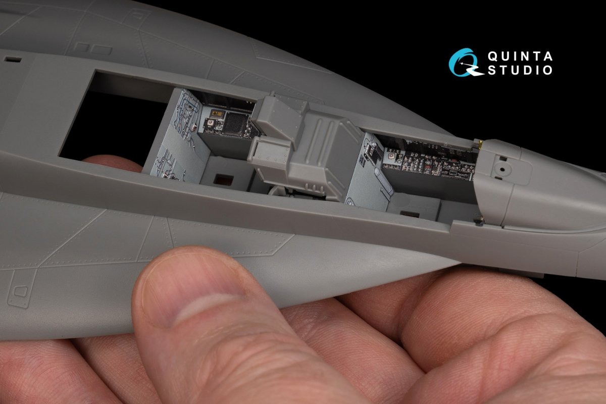 Quinta Studio QD48243 F/A-18F late / EA-18G 3D-Printed &amp;amp; colored Interior on decal paper ( Meng ) 1/48 – image 3