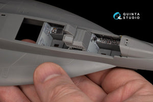 Quinta Studio QD48243 F/A-18F late / EA-18G 3D-Printed &amp;amp; colored Interior on decal paper ( Meng ) 1/48 – image 3