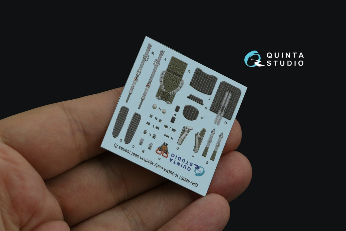 Quinta Studio QR+48061 K-36DM Series2 (early) ejection seat (for MiG-29, MiG-31, Su-27, Su-33 aircraft until 2007) (All kits) 1/48 – zdjęcie 4