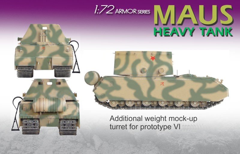 Dragon 7255 German Heavy Tank Maus 1/72 – zdjęcie 2