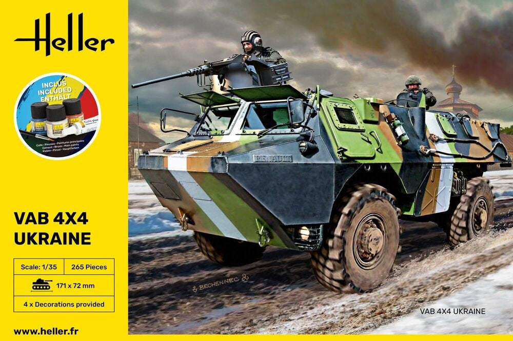 Heller 57130 VAB 4X4 Ukraine - Starter Kit 1/35 – zdjęcie 3