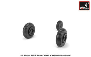 Armory Models AW48030 Mikoyan MiG-19 Farmer wheels w/ weighted tires 1/48 – zdjęcie 2