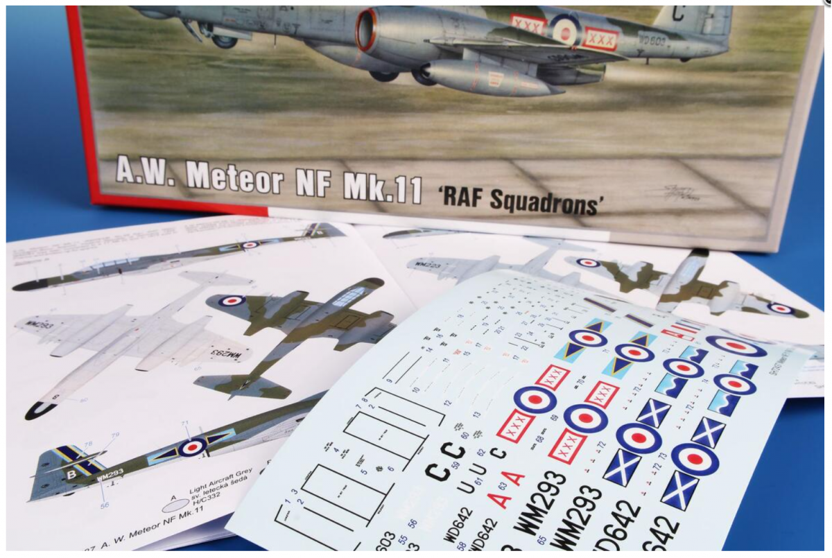 Special Hobby 72437 AWMeteor NF Mk.11 RAF Squadrons 1/72 – image 5