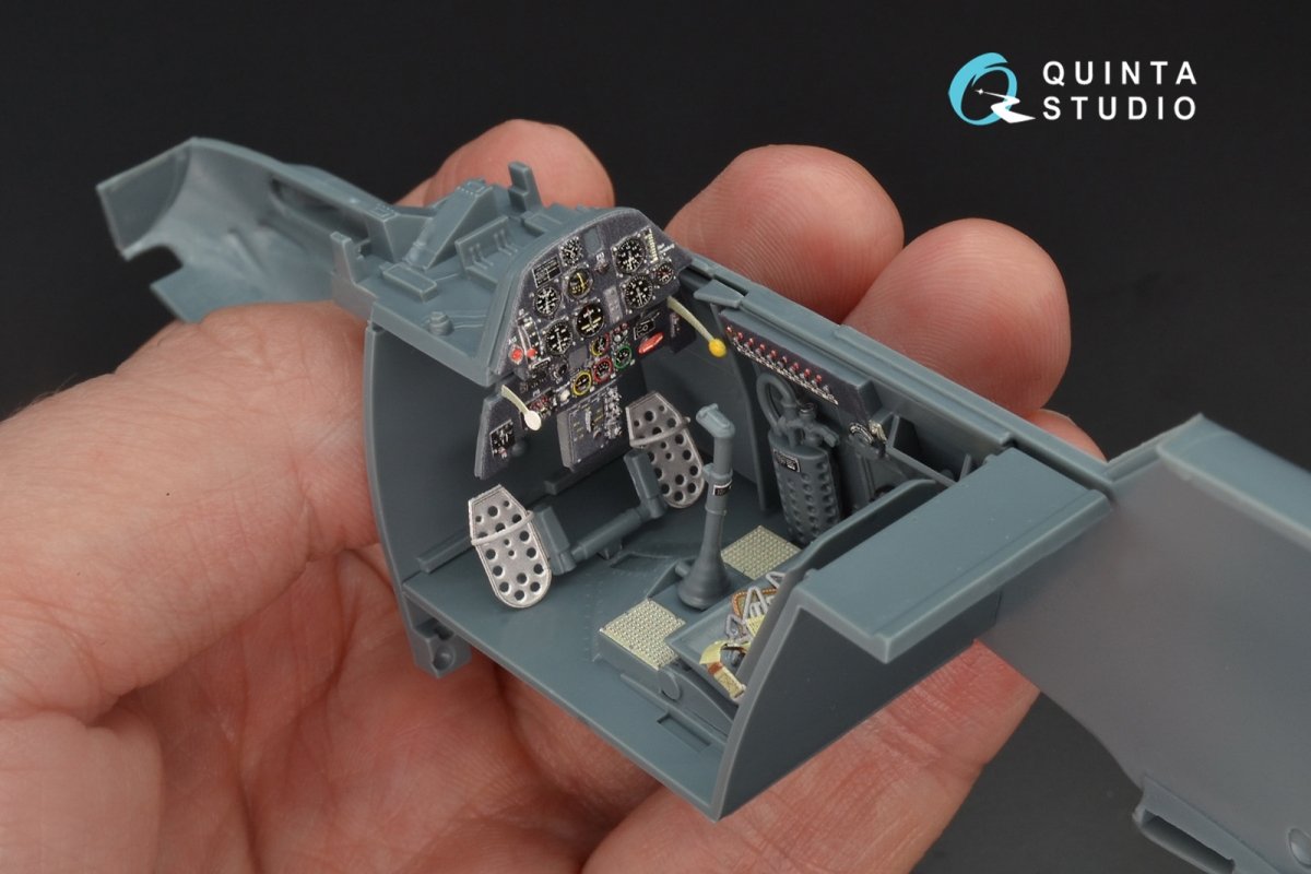 Quinta Studio QD32049 Bf 109E-4 3D-Printed &amp;amp; colored Interior on decal paper (for Eduard kit) 1/32 – image 7