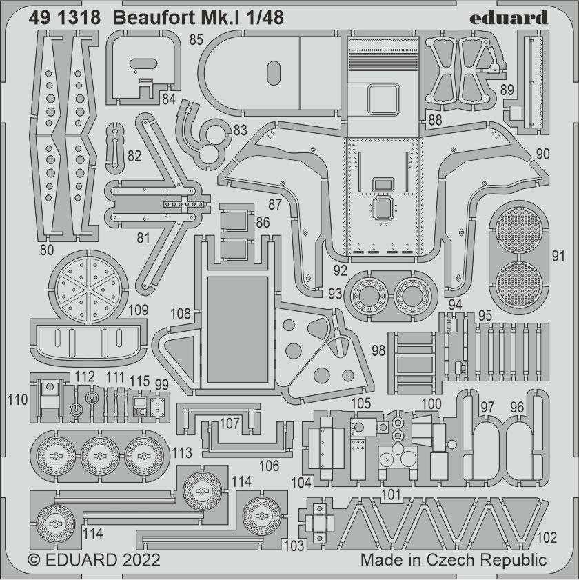Eduard 491318 Beaufort Mk. I ICM 1/48 – zdjęcie 2