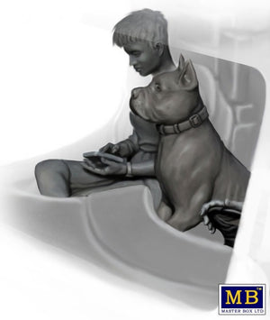 Master Box 24045 Joni (Lookout) Johnson &amp;amp; her dog Maxx 1/24 – zdjęcie 2