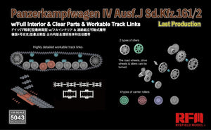 Rye Field Model 5043 Panzerkampfwagen IV Ausf.J Sd.Kfz.161/2 (w/full interior&amp;amp;clear parts&amp;amp;workle track links) 1/35 – zdjęcie 5
