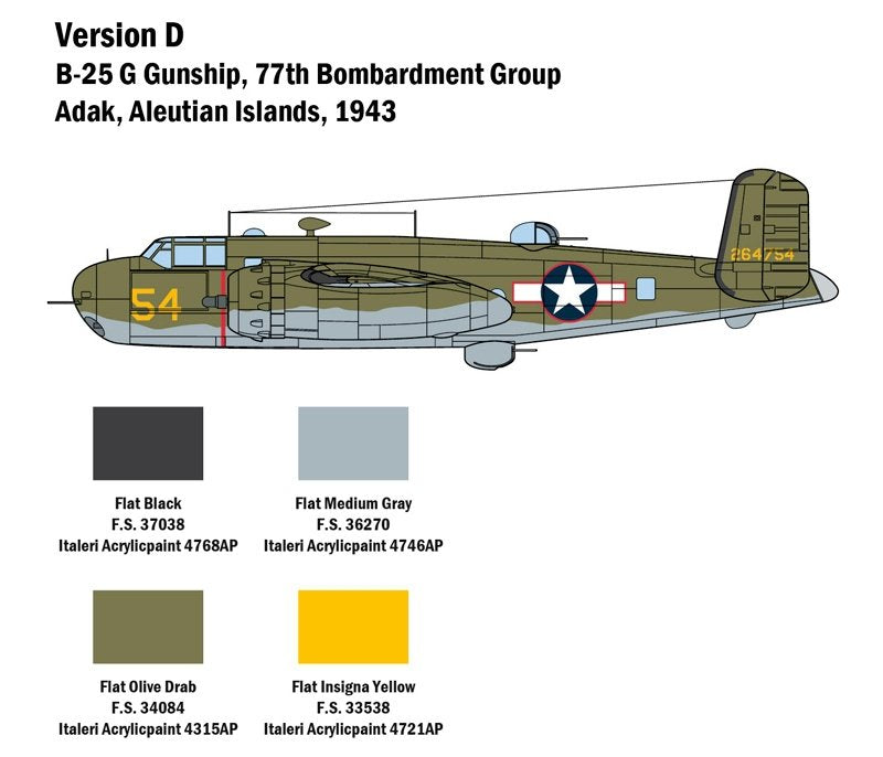 Italeri 2787 B-25G Mitchell 1/48 – zdjęcie 5