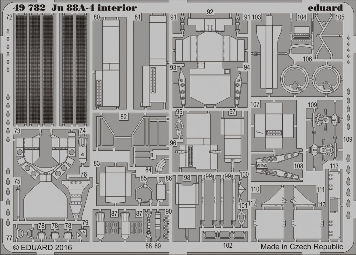 Eduard 49782 Ju 88A-4 interior ICM 1/48 – zdjęcie 2